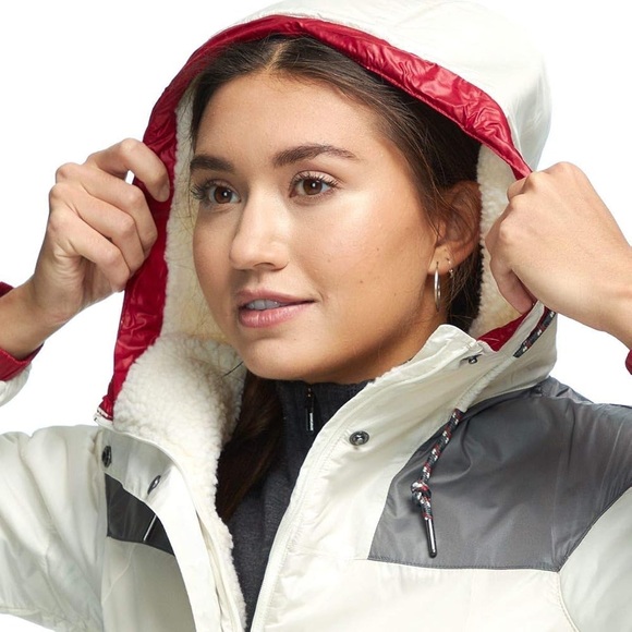 Columbia Women's Lodge Pullover Jacket, Chalk, City Grey, Small - Picture 7 of 15